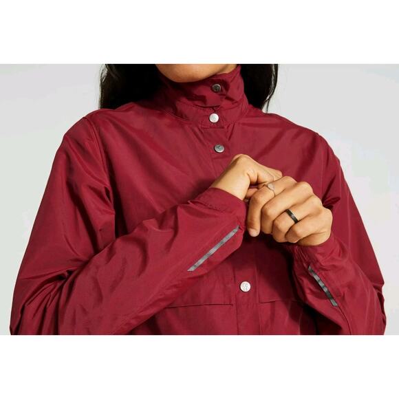 Fjallraven x Specialized Riders Wind Jacket Women's XS Pomegranate Red NWT $179 - Picture 2 of 9